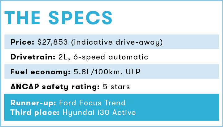 Best Small Car under $35K - Mazda3 Maxx Sport specs.