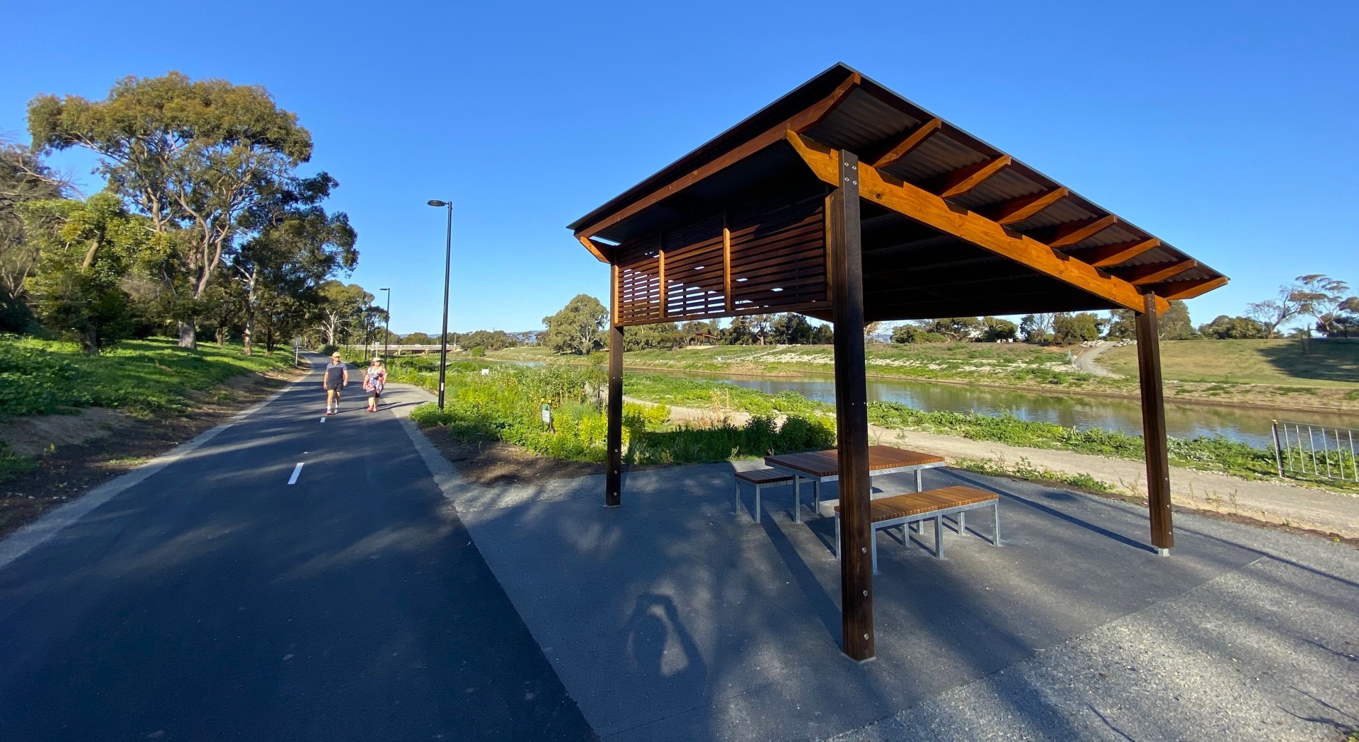 New shelters provide resting places and lookouts. Image: RAA