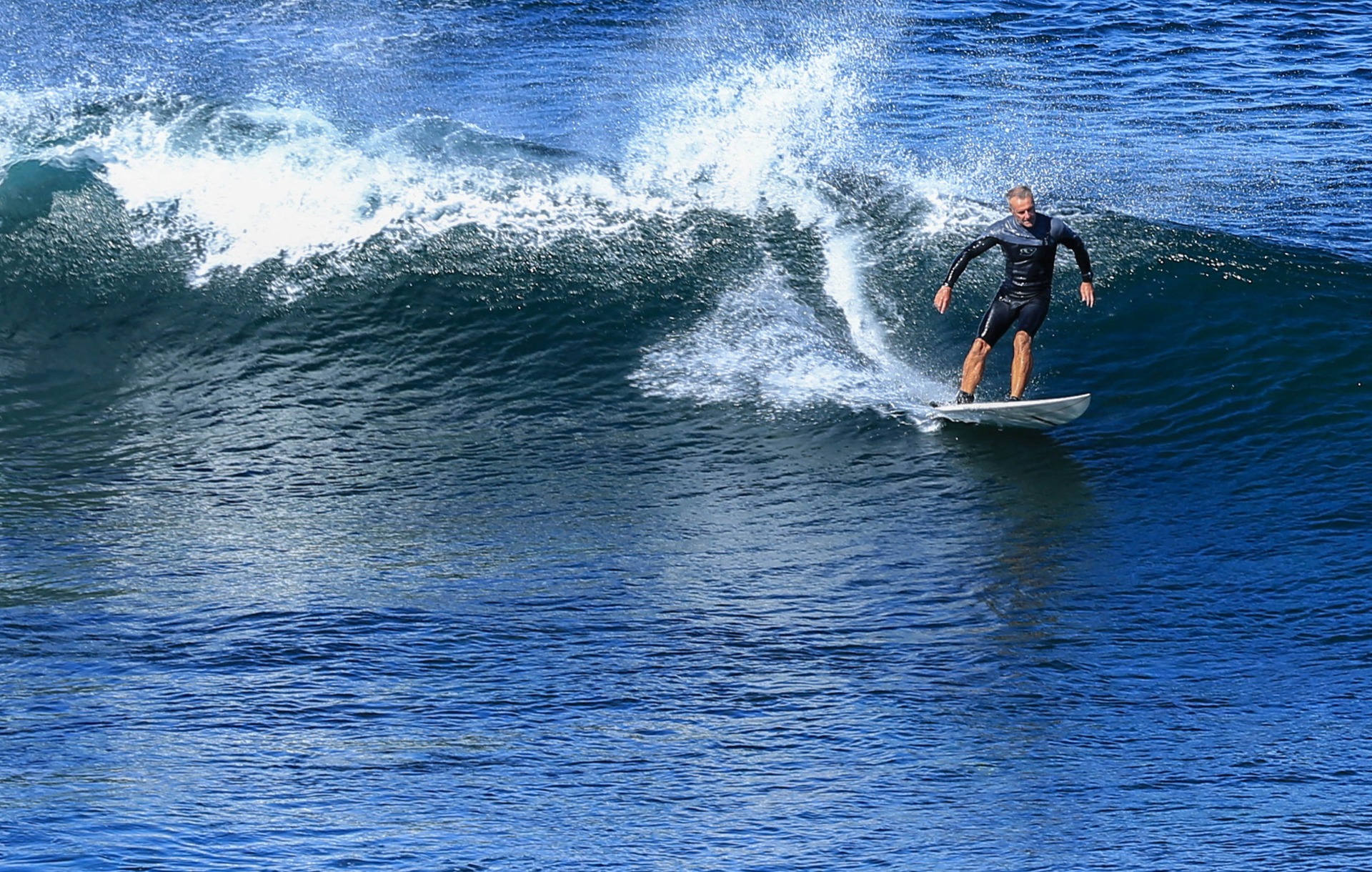 A person surfing on the Yorke Peninsula.