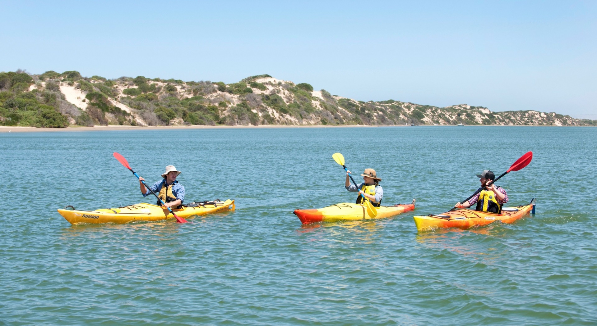 Kayaking in the Coorong