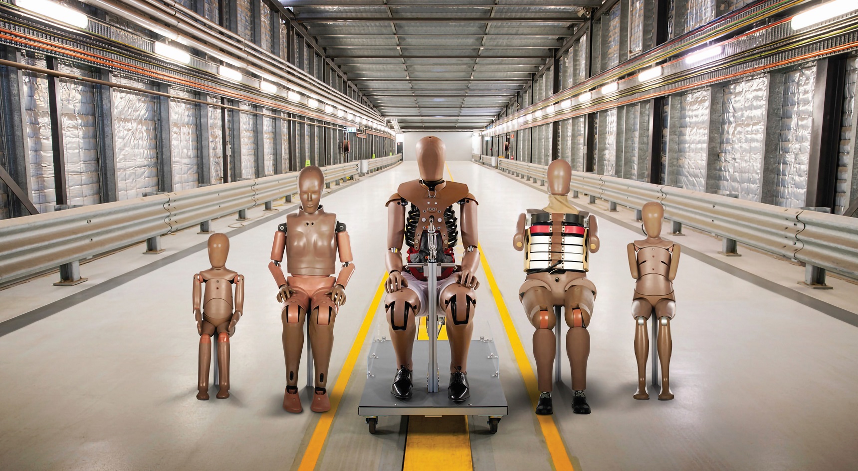 The ANCAP crash test dummy family. Image: ANCAP