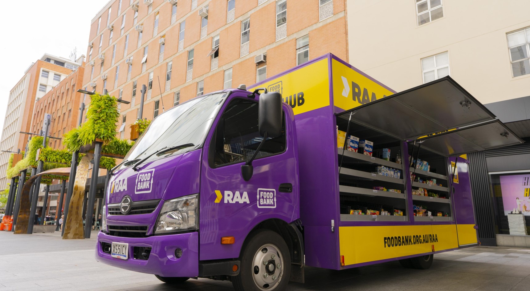RAA's Mobile Food Hub in Rundle Mall. Image: RAA.