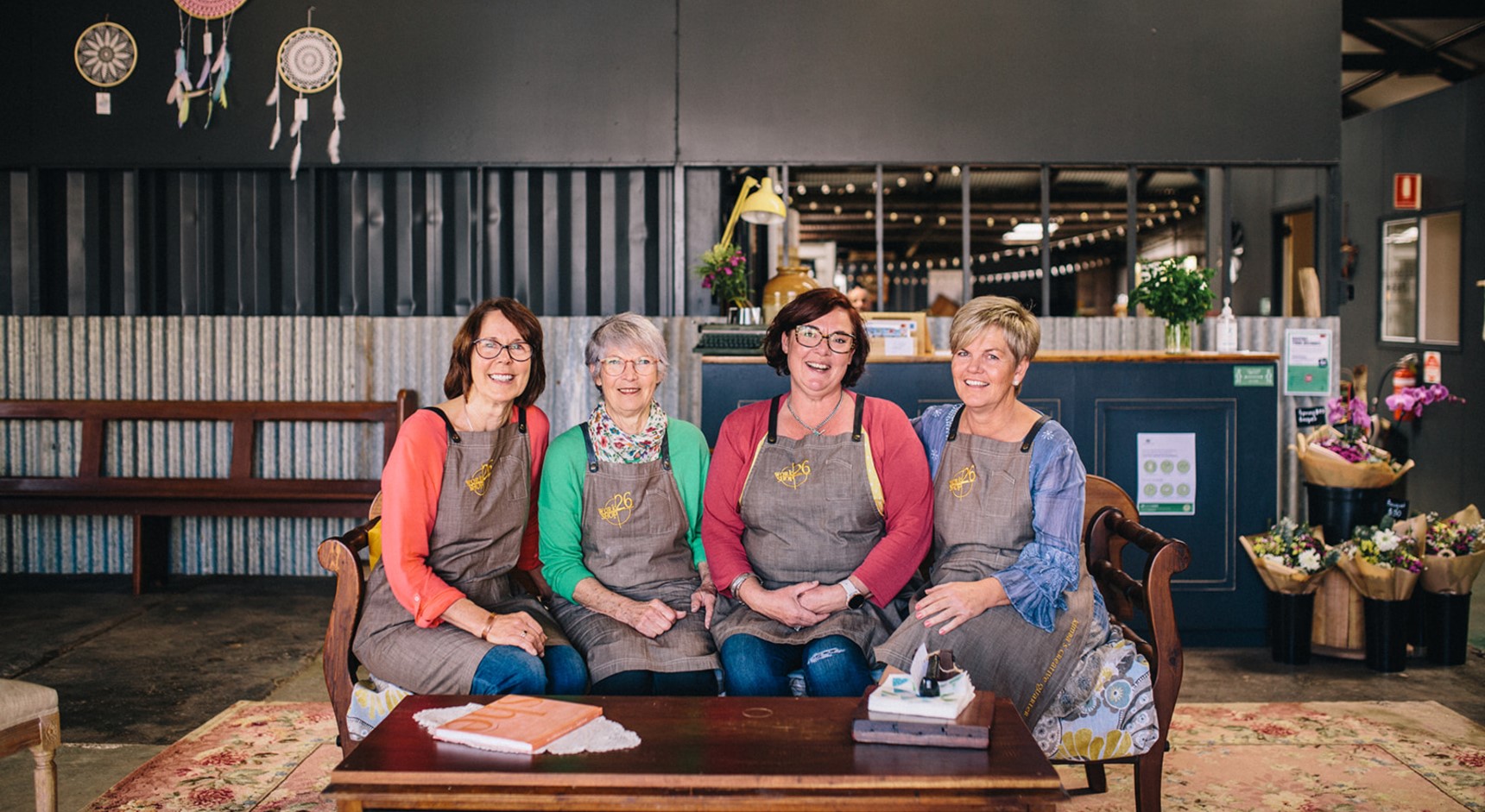 From left: Heather Baldock, Pat Beinke, Carmen Rayner, Barb Woolford. Image: Alysha Sparks Photography & Workshop26