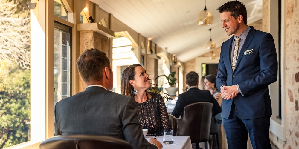 Dining at Hardy's Verandah Restaurant, Mount Lofty House. Image: SATC