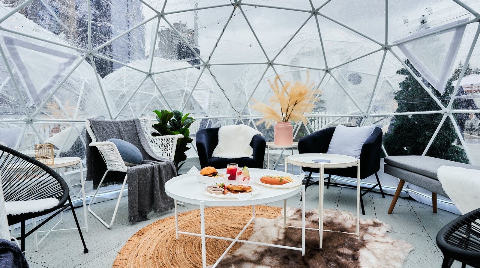 Drink and dine in an igloo at the Winter Wonderland. Image: City of Adelaide