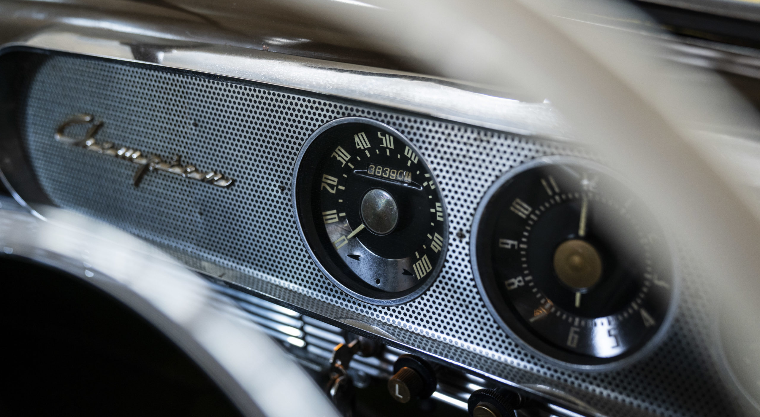 The pristine interior of Peter's Studebaker. Image: RAA/Ellen Morgan