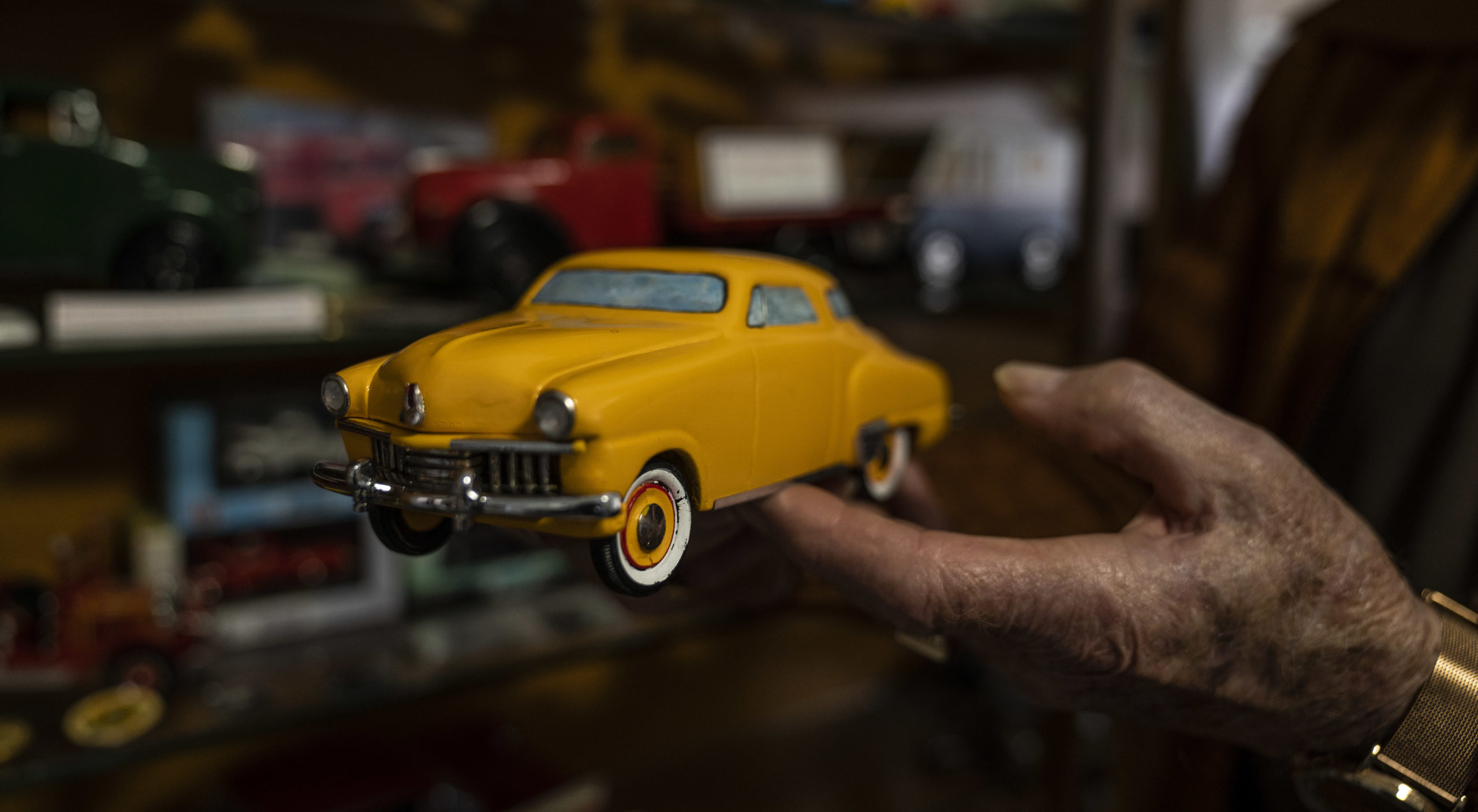 A hand-made model Peter crafted of his Studebaker. Image: RAA/Ellen Morgan