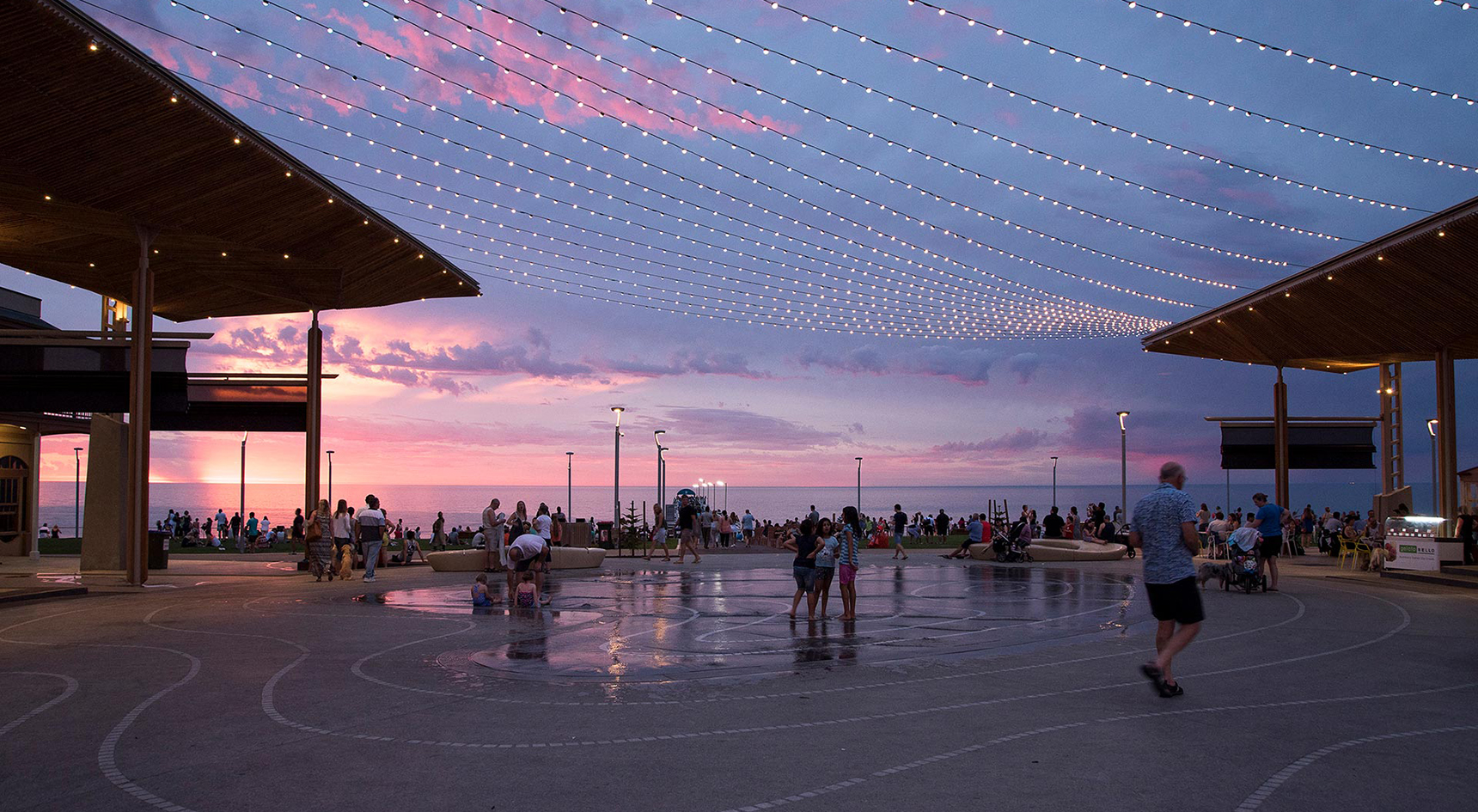 Henley Square water play zone.