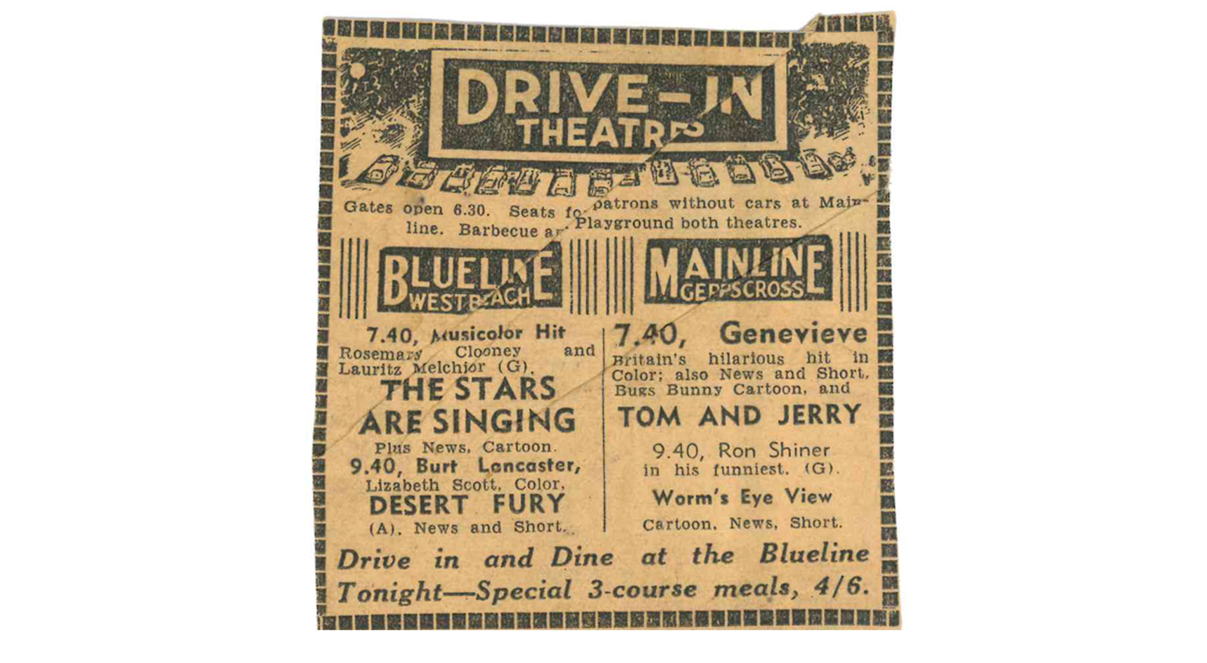 Drive-in session times