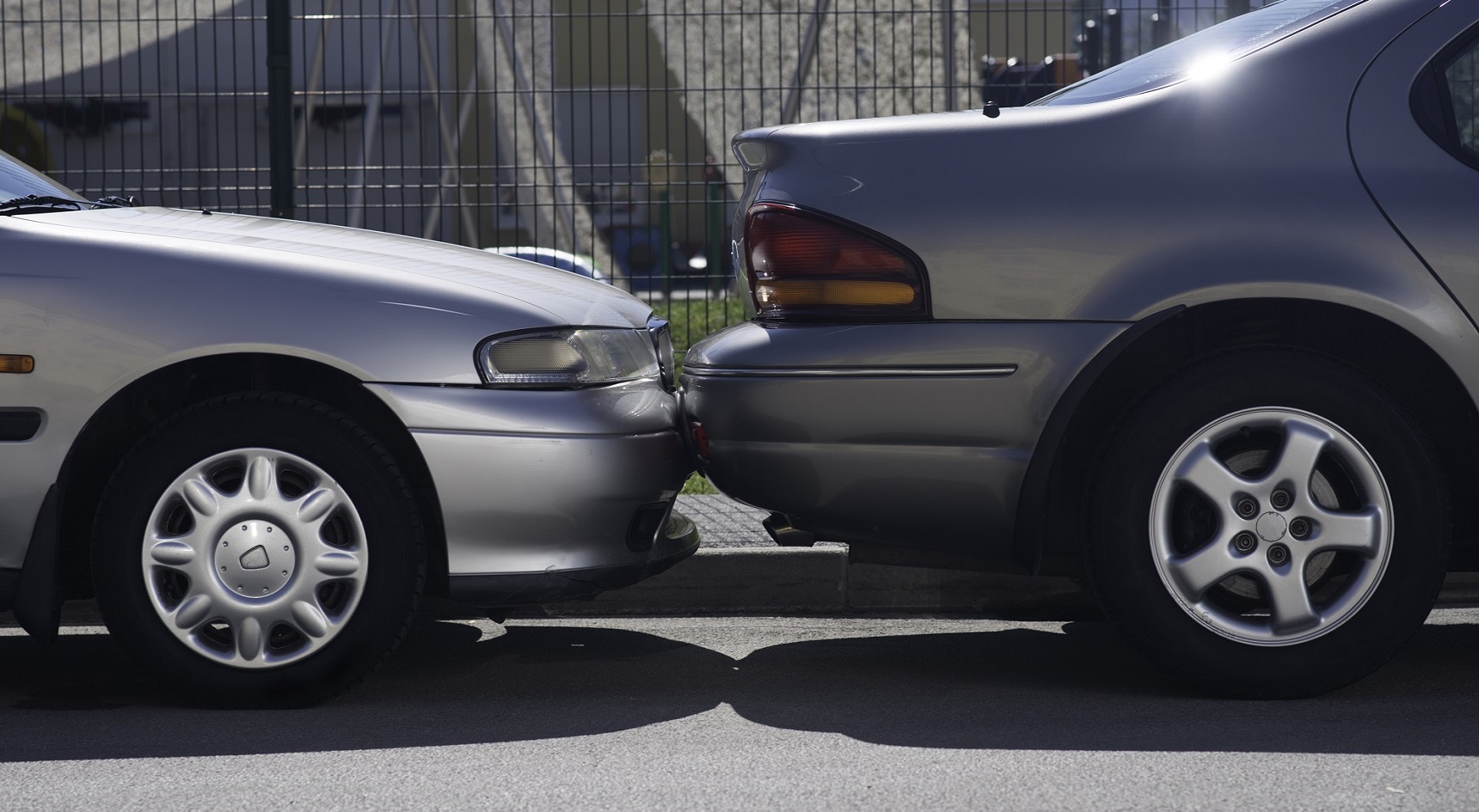 Hitting parked car.