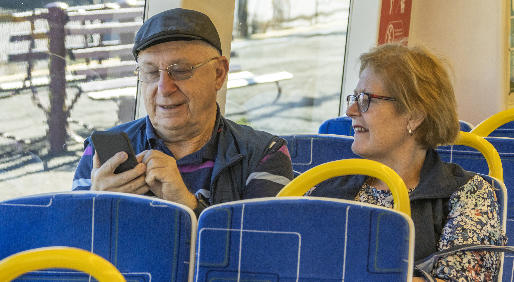 Elderly Train Commuters