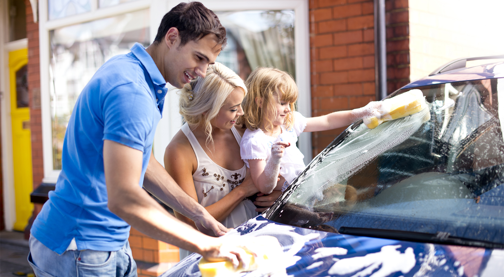 Washing Car Family