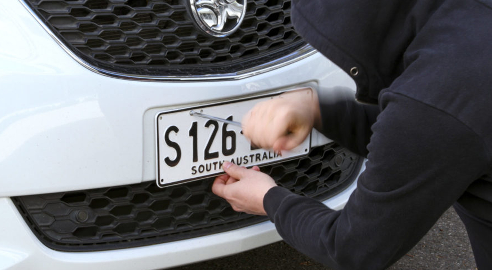 Stealing Number Plate