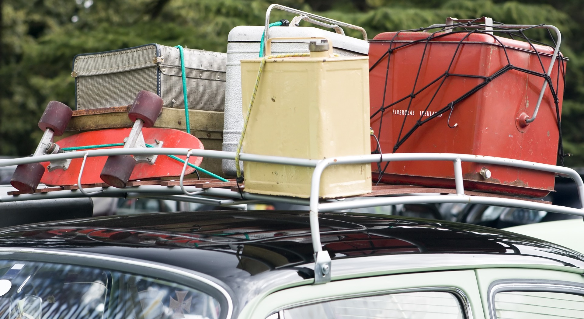 Overloaded car