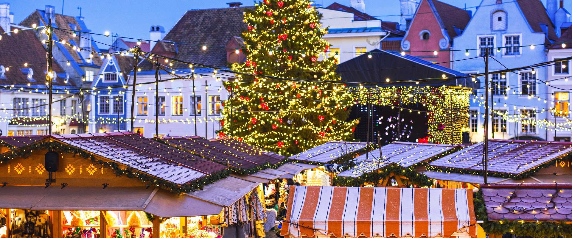 Christmas market in Talinn, Estonia.